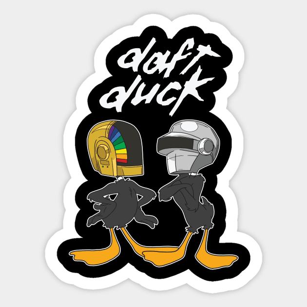 Daft Duck Sticker by Super Secret Villain